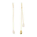 Isabel Marant Asymmetric Teardrop Earrings — Gold
