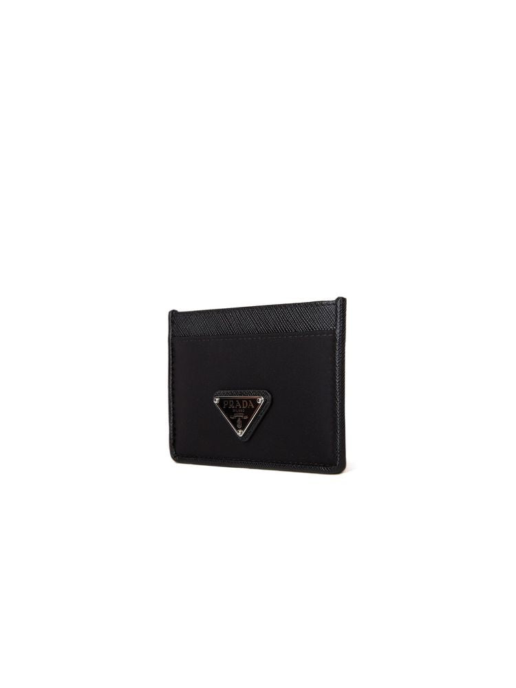 Prada Leather Card Case — Black