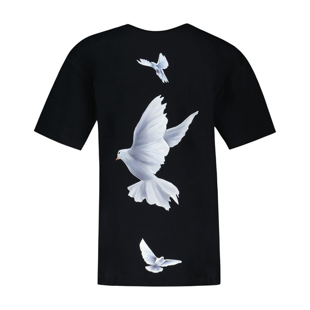 3.Paradis Bird-Print T-Shirt — Black
