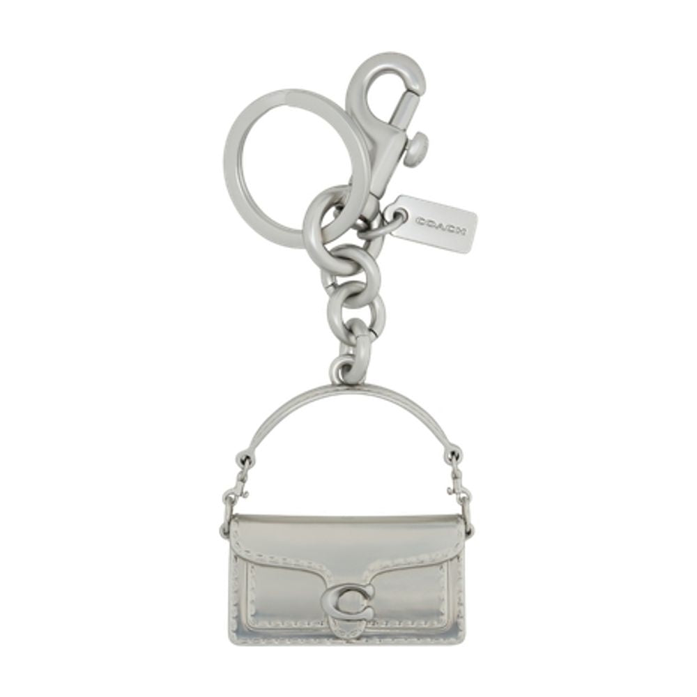 Coach Tabby Key Case — Silver