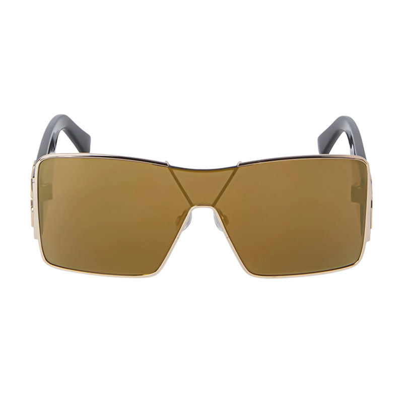Off-White OERI14GASPEN7207 Gold-Tinted Shield Sunglasses — Gold