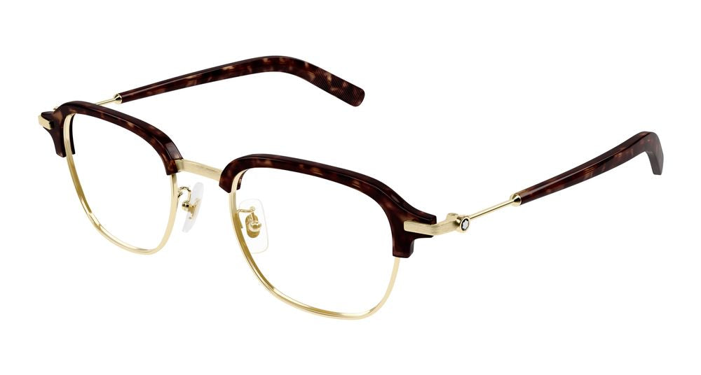 Montblanc MB0390O Gold-Tone Metal Eyeglasses — Gold