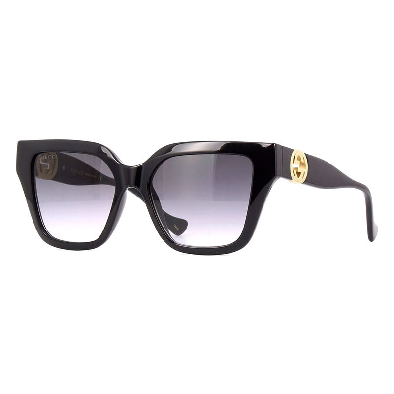 Gucci GG1023S008 Gradient Lens Oversized Square Sunglasses — Black