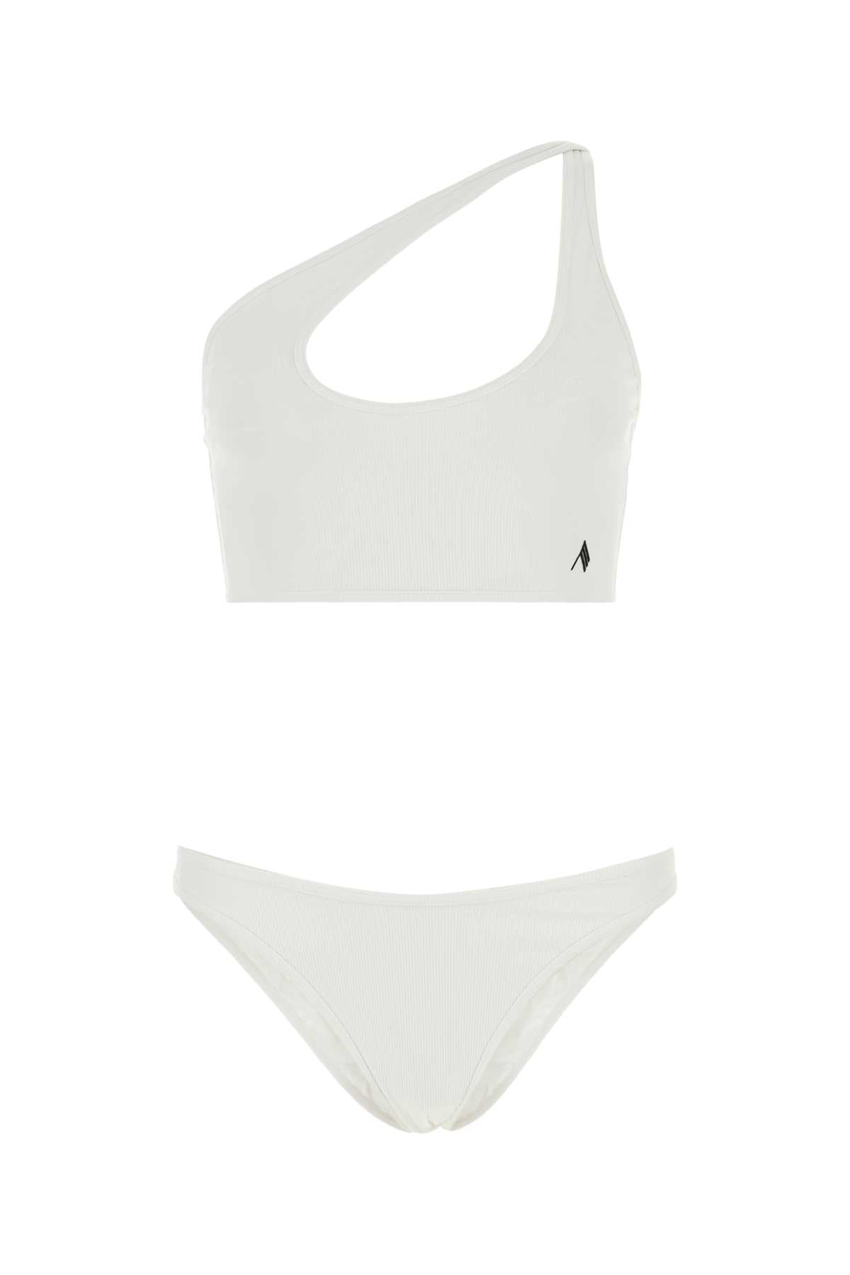 The Attico Stretch Nylon Bikini — White
