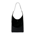 Courreges Calfskin Shoulder Bag — Black