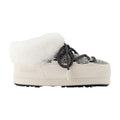 Moon Boot Lambskin Lined Slipper — White