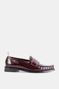 Thom Browne Patent Leather Loafer — Burgundy