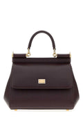 Dolce & Gabbana Calf Leather Top Handle Bag — Black