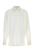 Dries Van Noten Lace-Trimmed Poplin Shirt — White