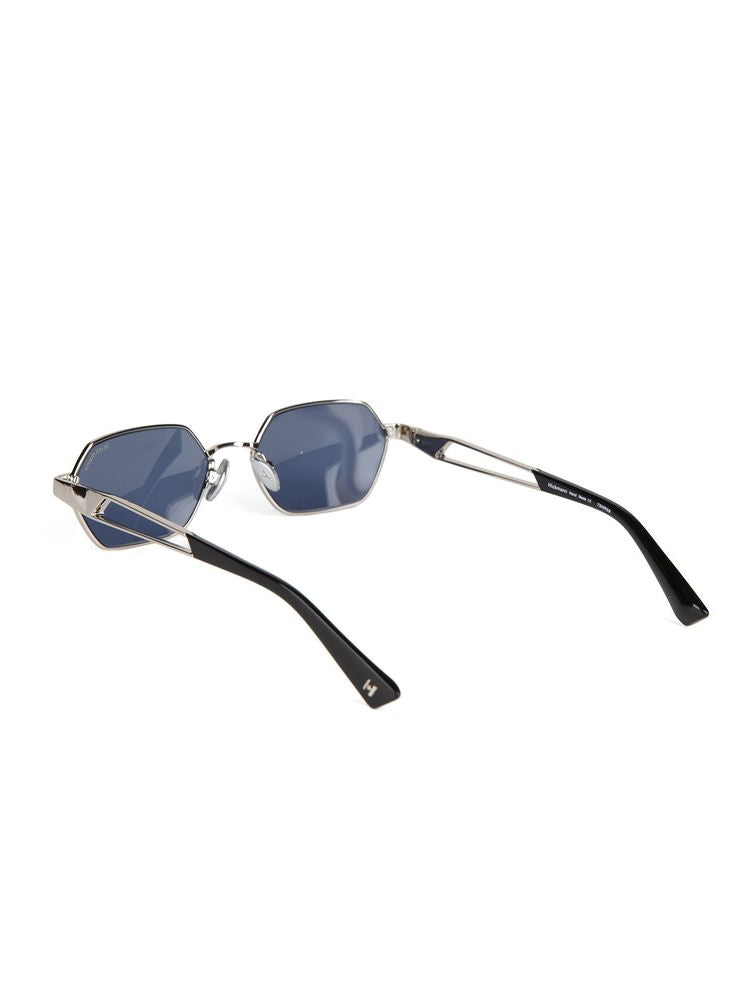 Hickmann HI3255 Metal Hexagonal Sunglasses — Silver