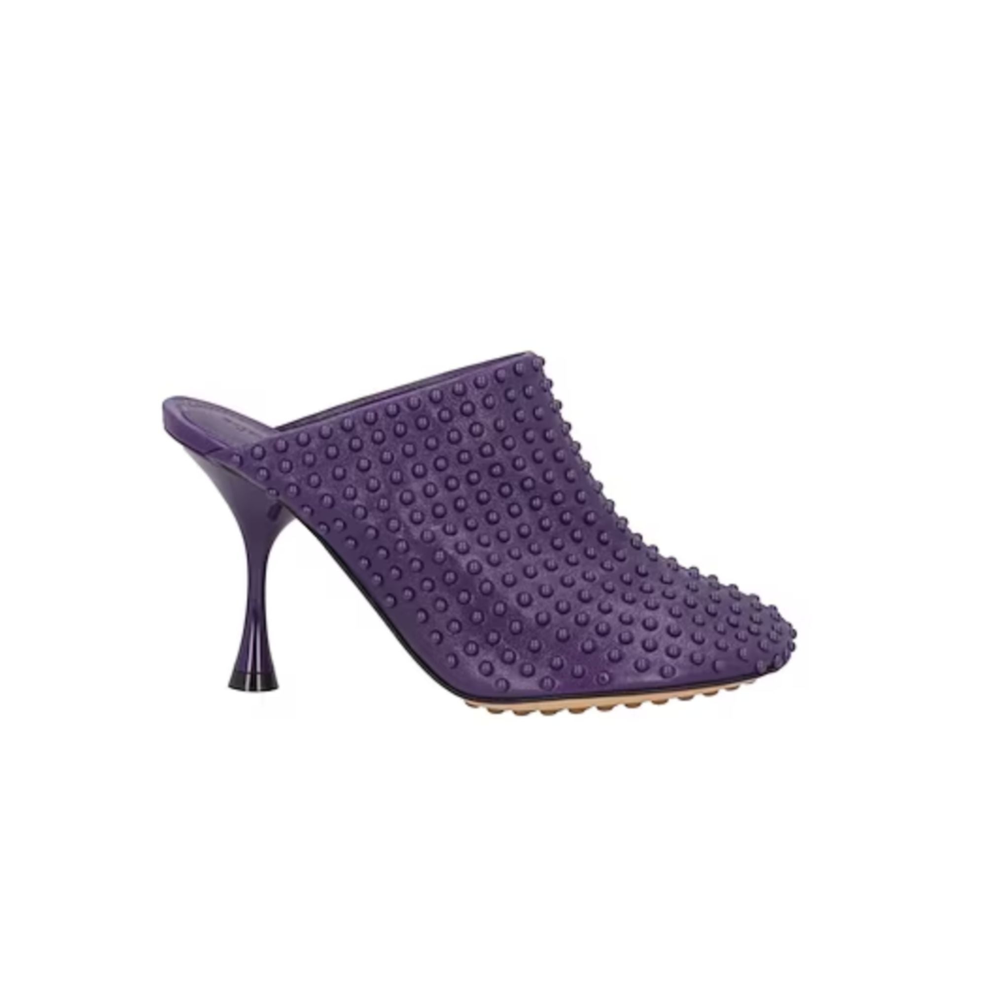 Bottega Veneta Studded Stiletto Mule — Purple