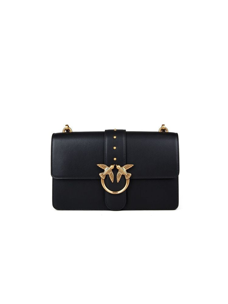 Pinko Love Crossbody Bag — Black
