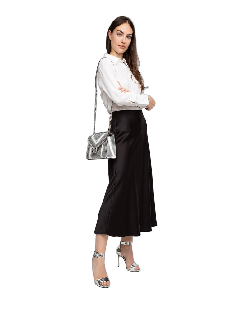 Michael Kors Whitney Crossbody Bag — Silver