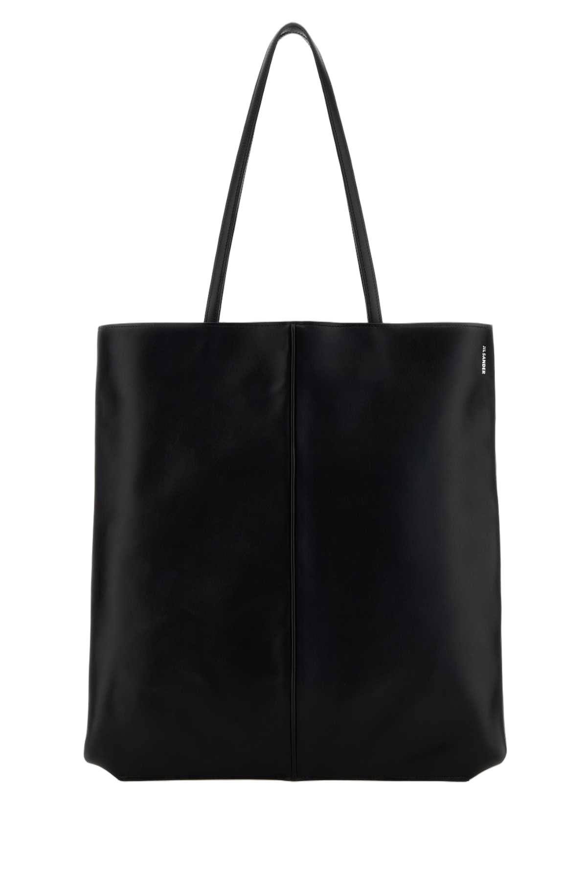 Jil Sander Calf Leather Tote Bag — Black
