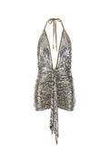 Dsquared2 Over Mini Dress — Silver