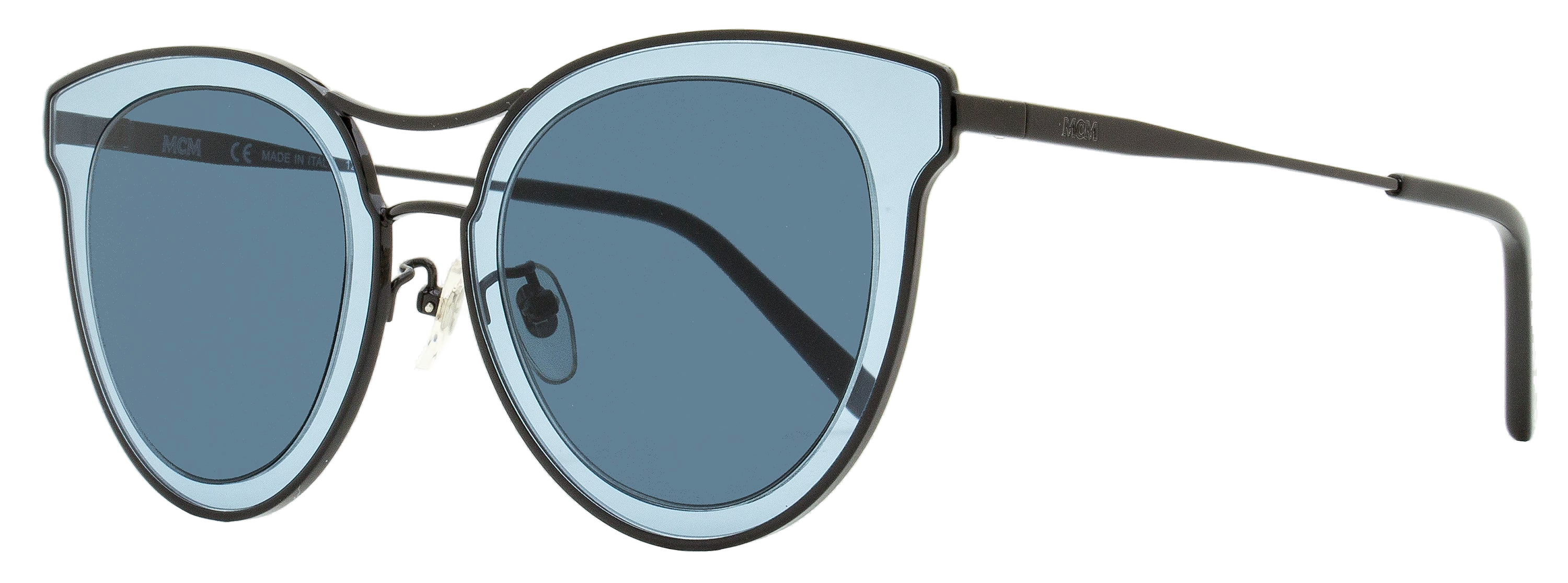 MCM MCM139SA Flush Lens Oval Sunglasses — Blue