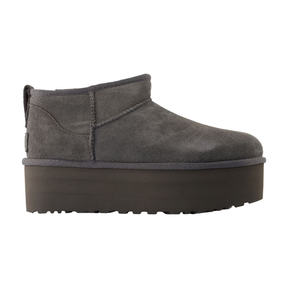 UGG Lambskin Ankle Boot — Gray