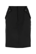 Coperni Stretch Blend Skirt — Black