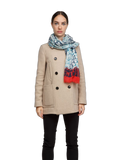 Lanvin Wool-Blend Print Scarf — Red