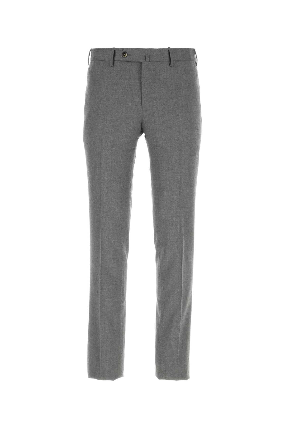 Pt Torino Stretch Virgin Wool Trousers — Gray