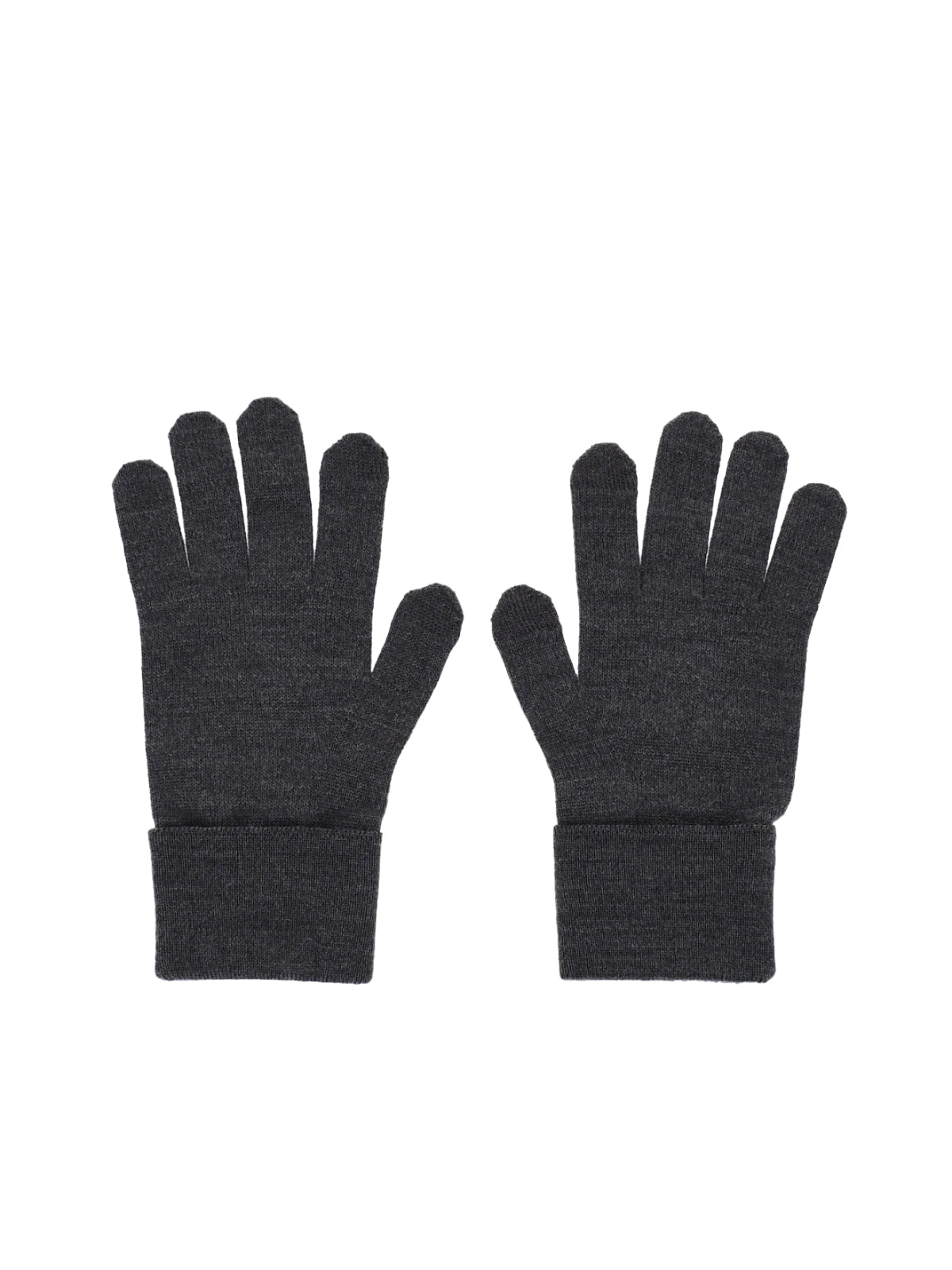Givenchy 4G Embroidered Logo Wool Gloves — Grey