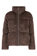 Herno Stretch Velvet Down Jacket — Purple