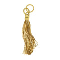 Isabel Marant Metal Tassel Charm Key Case — Gold