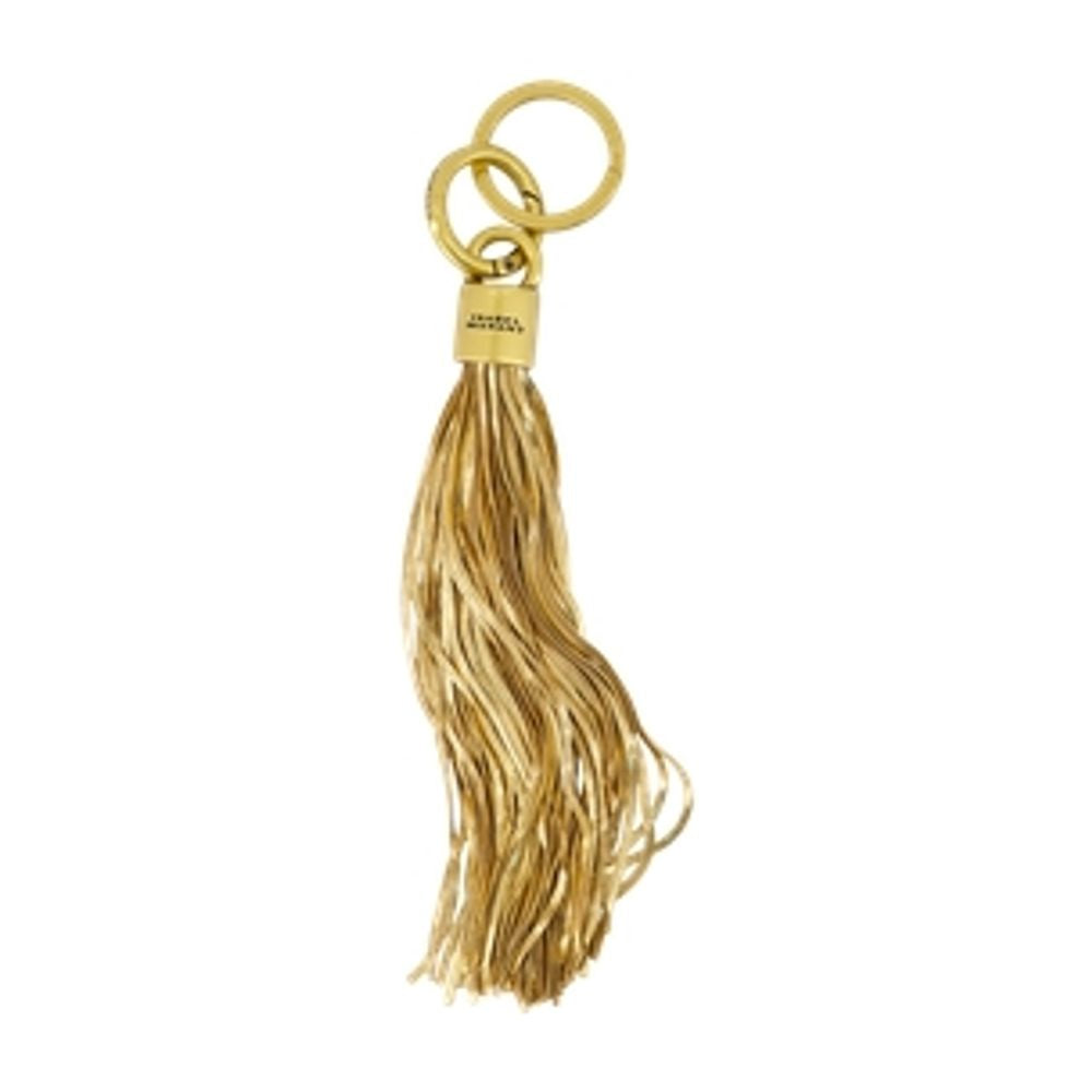 Isabel Marant Metal Tassel Charm Key Case — Gold