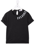 Brunello Cucinelli Slogan-Print Cotton T-Shirt — Black