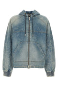 1989 Studio Cotton Denim Hooded Jacket — Blue
