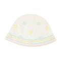 Casablanca A-AW25-HAT-095-01 Kawaii Crochet Bucket Hat — White