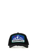 Dsquared2 BASEBALL Mountain-Logo Embroidered Baseball Cap — Black