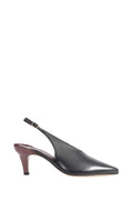 Chloé Nappa Leather Slingback Slingback Heel — Black
