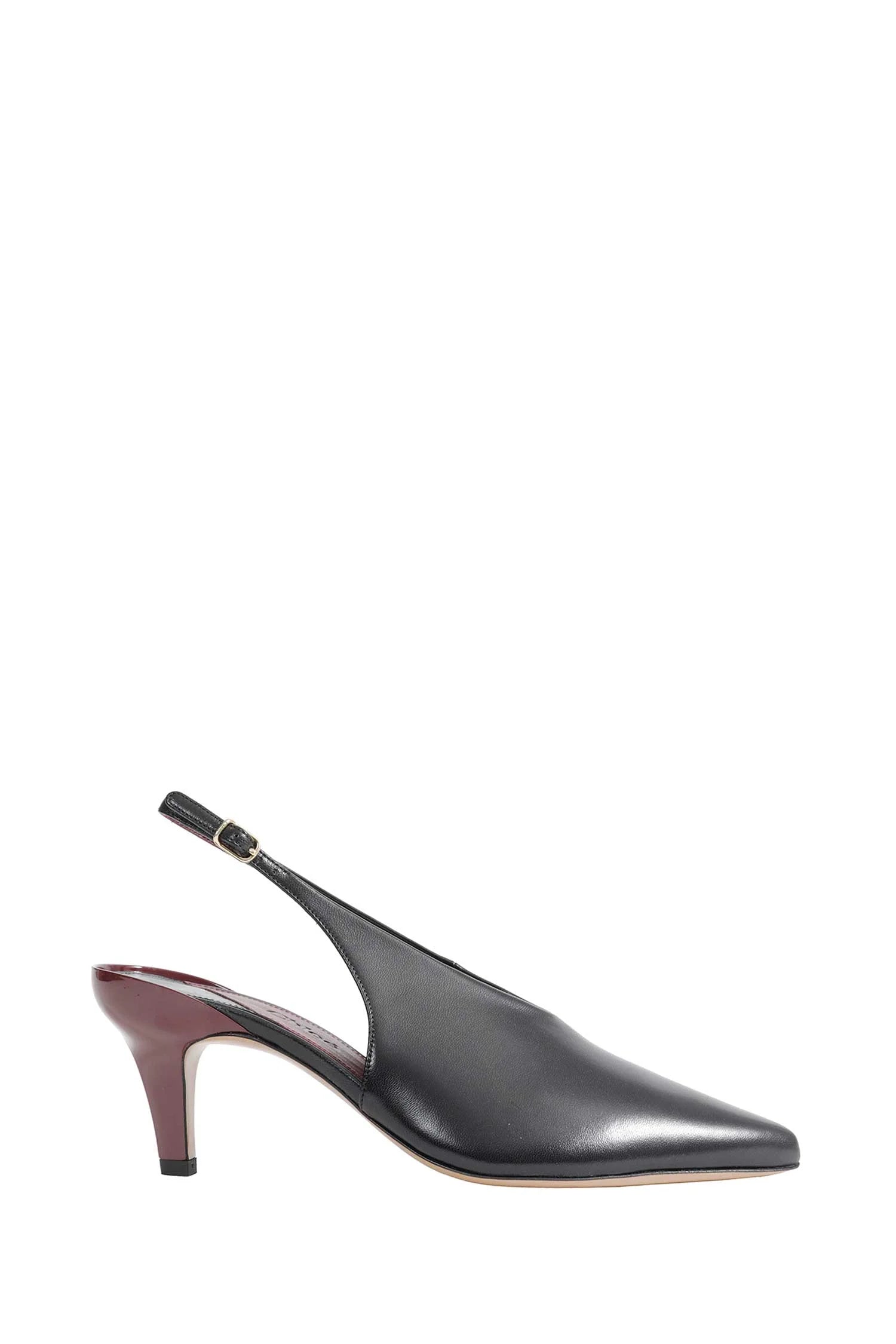 Chloé Nappa Leather Slingback Slingback Heel — Black