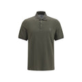 Brunello Cucinelli Bicolor Cotton Polo Shirt — Green