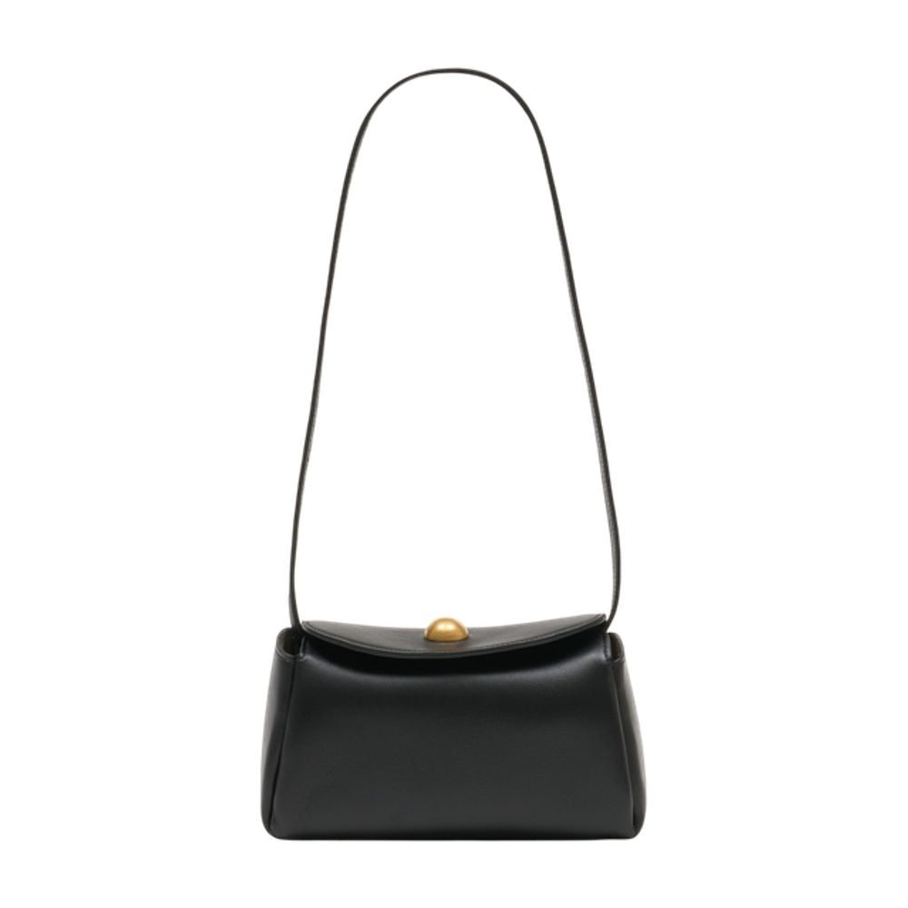 AMI Paris Mini Carrousel Shoulder Bag — Black