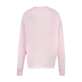 Ganni Cotton Crew-Neck Sweatshirt — Pink