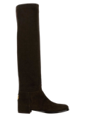 Dolce & Gabbana Suede Knee-High Boot — Black