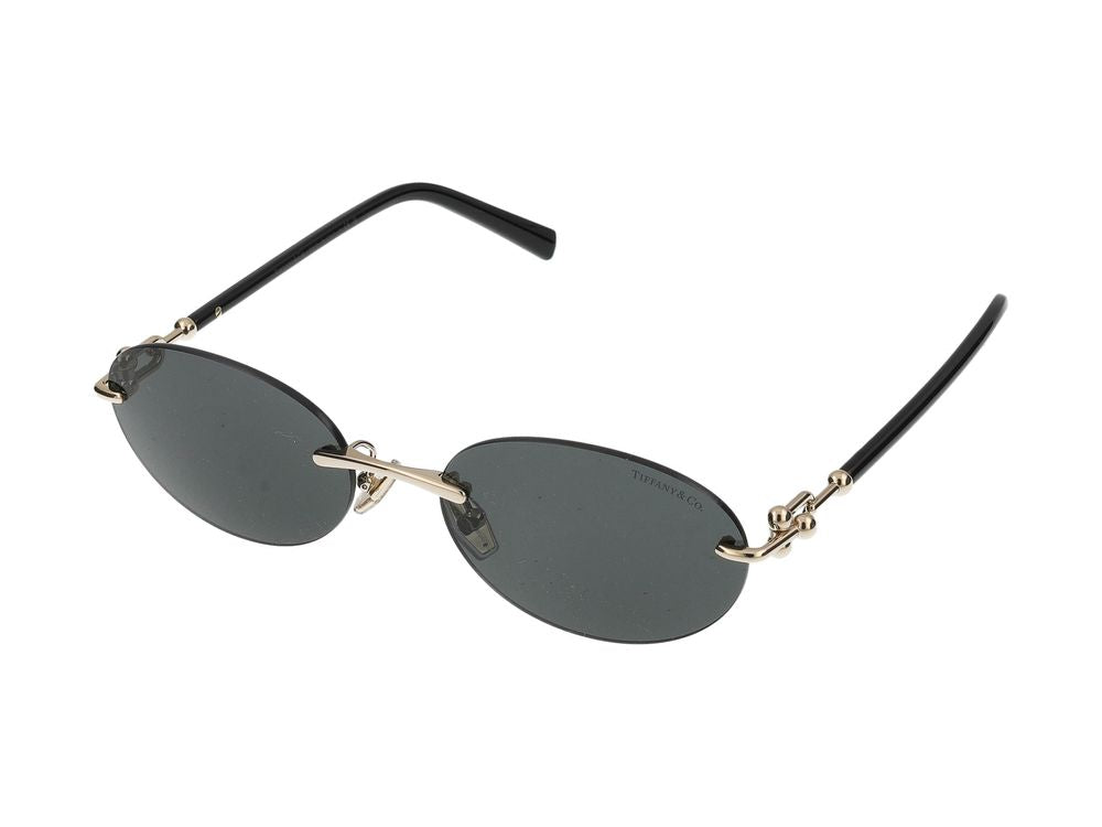 Tiffany 0TF3104D Rimless Metal Sunglasses — Gold