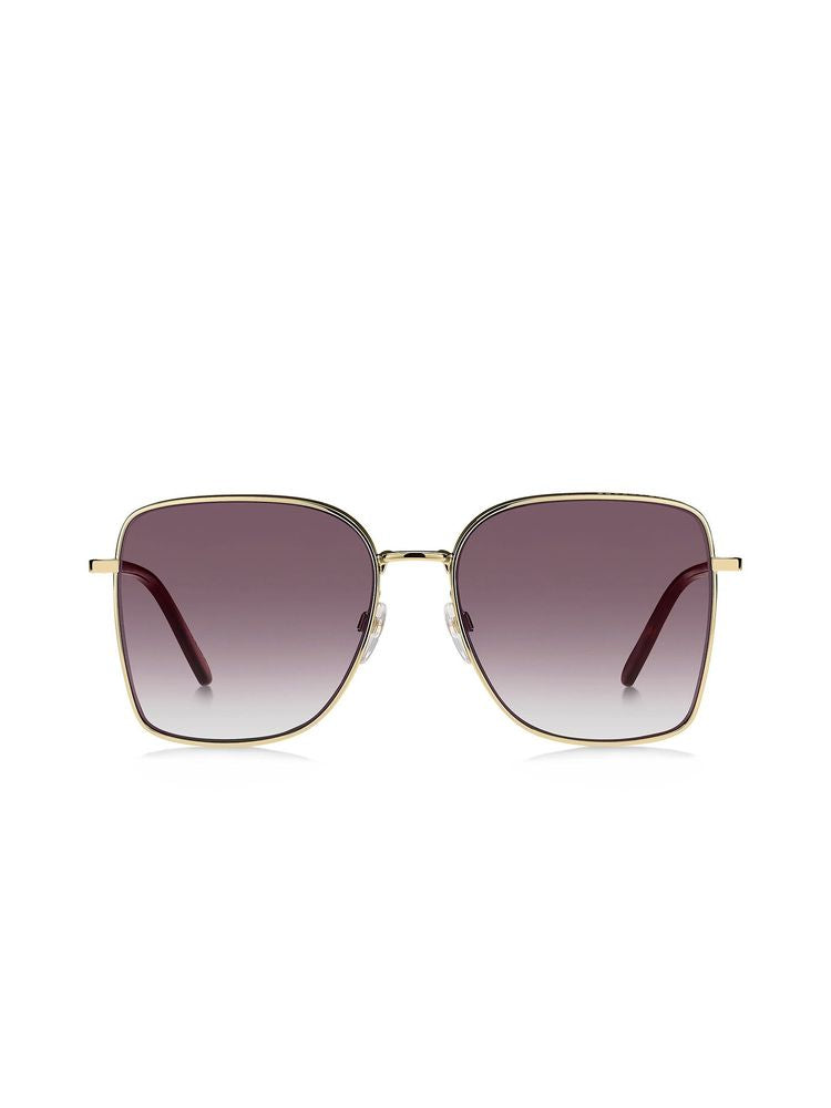 Marc Jacobs MARC Square Metal Sunglasses — Gold