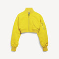 Balenciaga Cropped Hybrid Shirt Jacket — Yellow