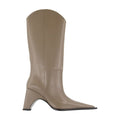 Coperni Sculptural Heel Calfskin Boot — Brown