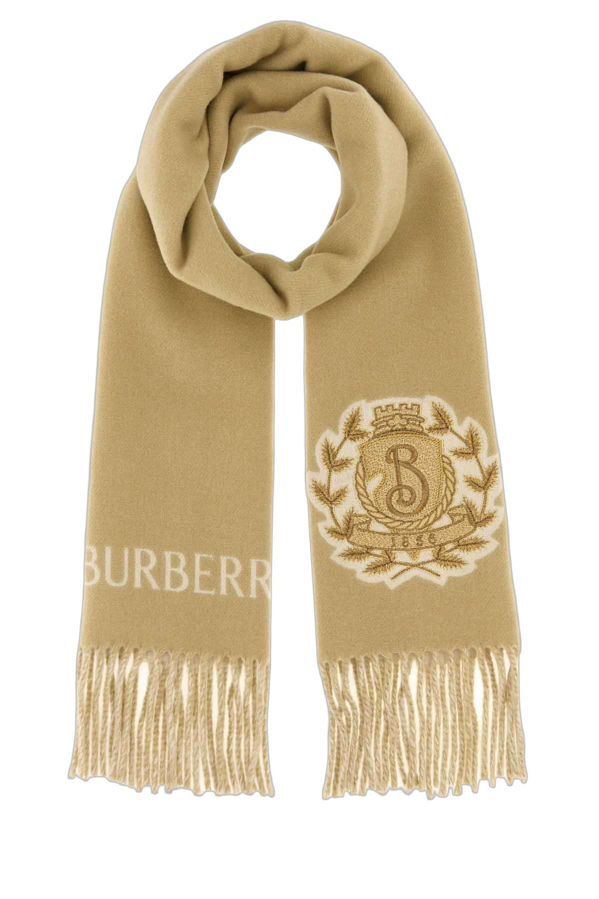 Burberry Cashmere Scarf — Beige