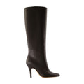 MM6 Maison Margiela Leather Heel Heel Boot — Black