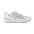 Versace Embellished Leather Sneaker — White