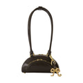 Self-Portrait Mini With Charm Shoulder Bag — Brown