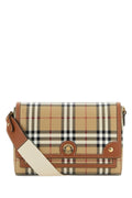 Burberry Checked Canvas Shoulder Bag — Brown