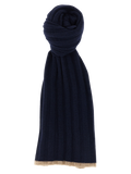 Brunello Cucinelli Pure Cashmere Scarf — Navy