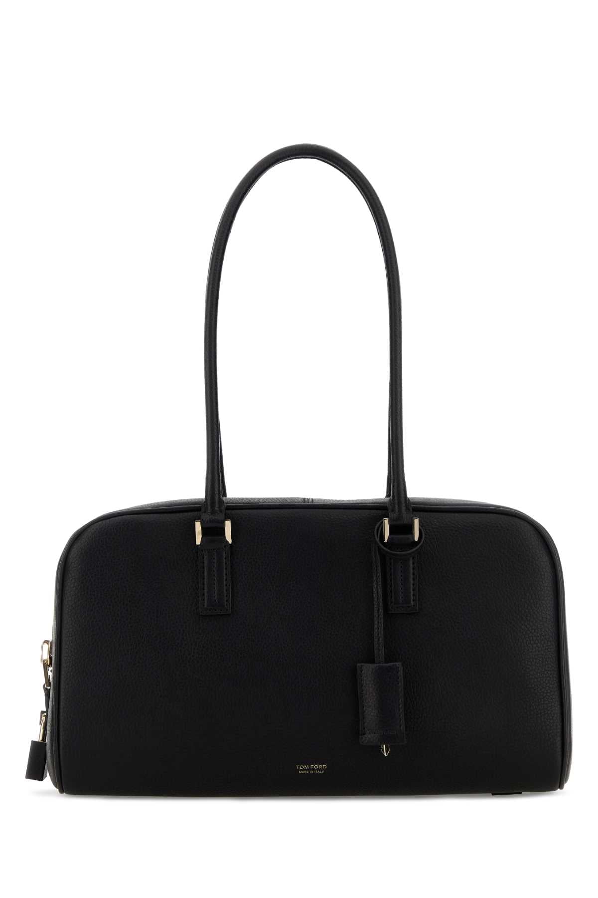 Tom Ford Leather Shoulder Bag — Black