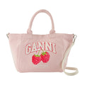 Ganni Easy Shopping Tote Bag — Pink